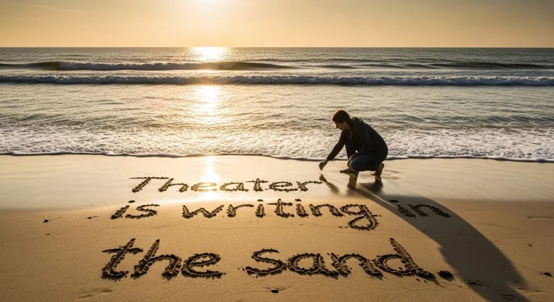 The drama is written on the sand.