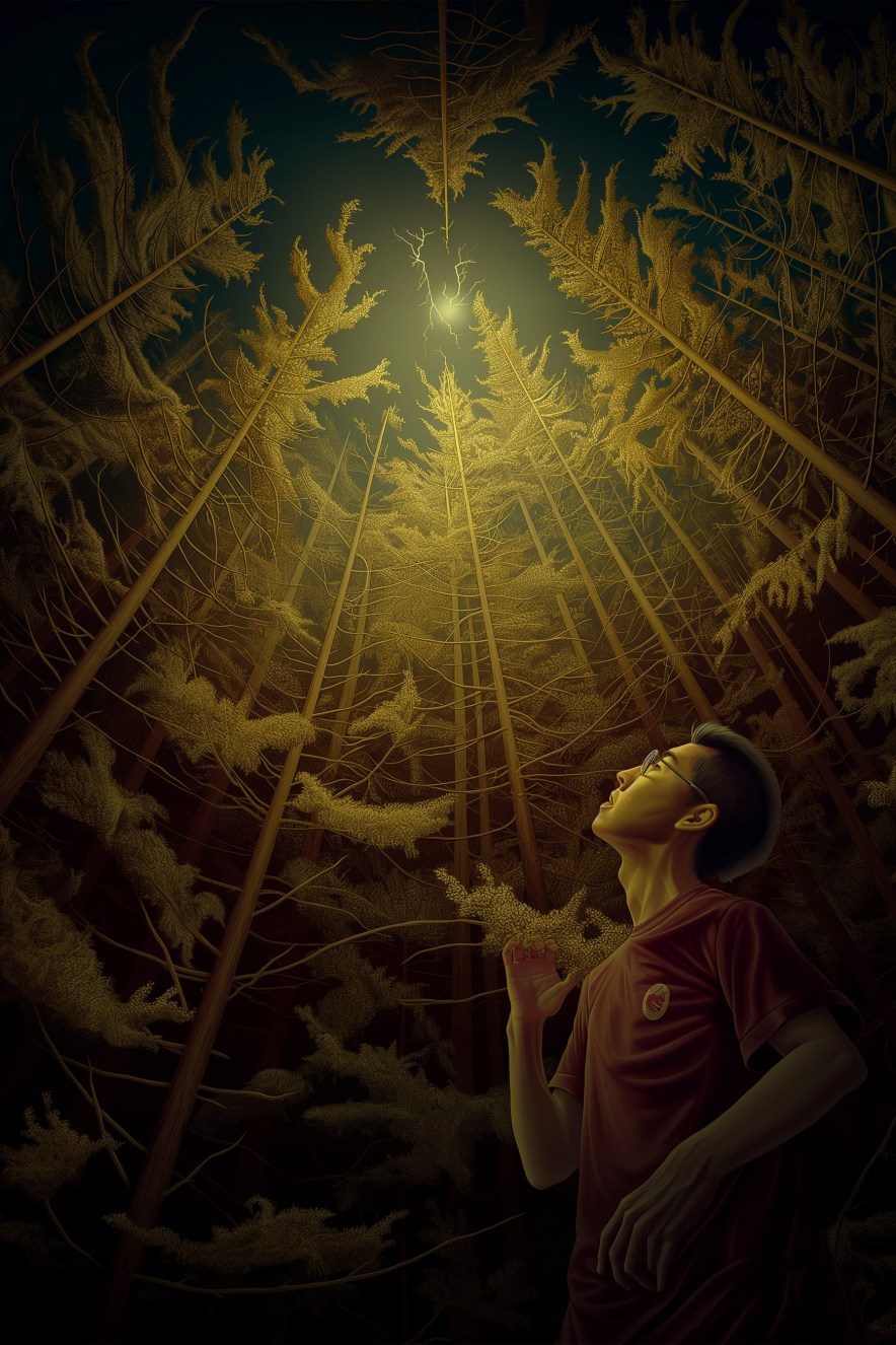 P4 Theater: A Generative University, a Winding Maze, a Hard Drive Engraving Life