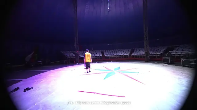 A solitary action inside an emptied theatre, 00:43:47.